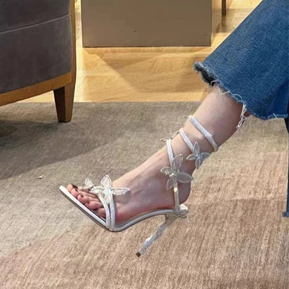 Butterfly Elegance Heeled Sandals