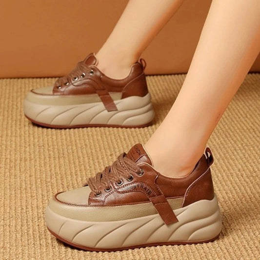 Autumn Chic Wedge Sneakers